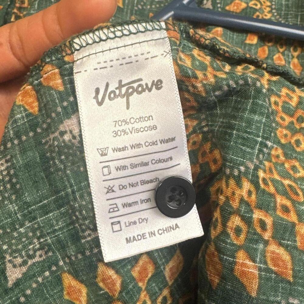 Retro Boho Sun Mandala Button Up – Size L‎ - Picture 6 of 6